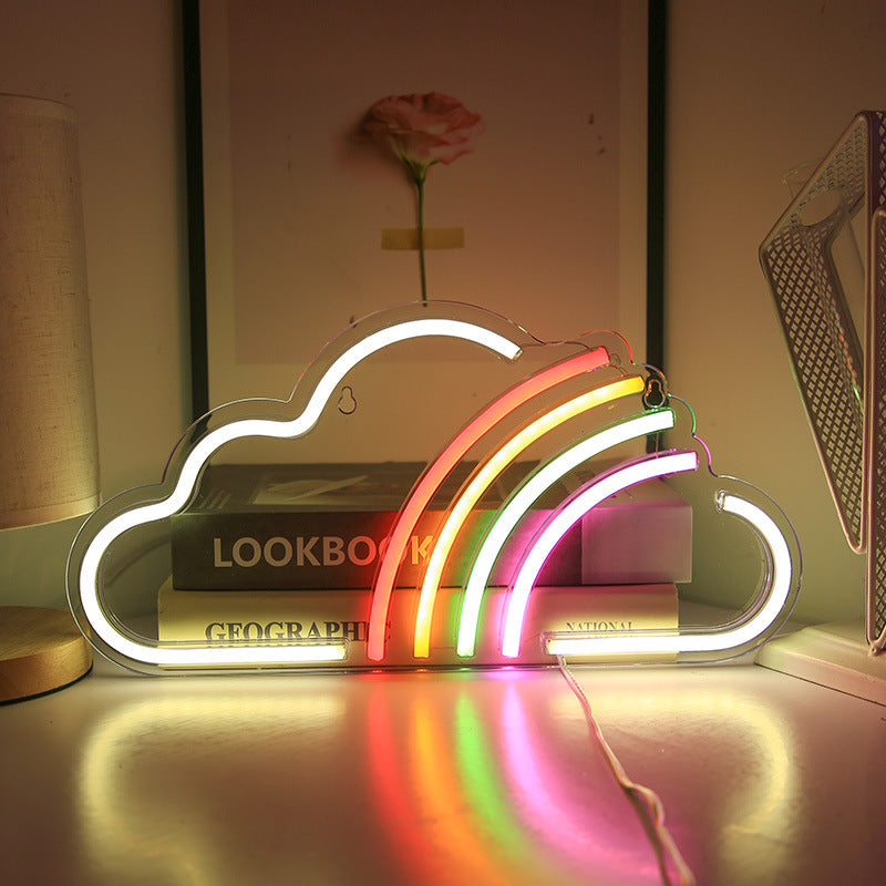Acrylic LED Neon Letter Light Wall Decor - acrylic base detail
