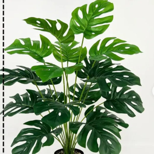 Realistic Artificial Plant Wall Panel - UV-resistant foliage close-up