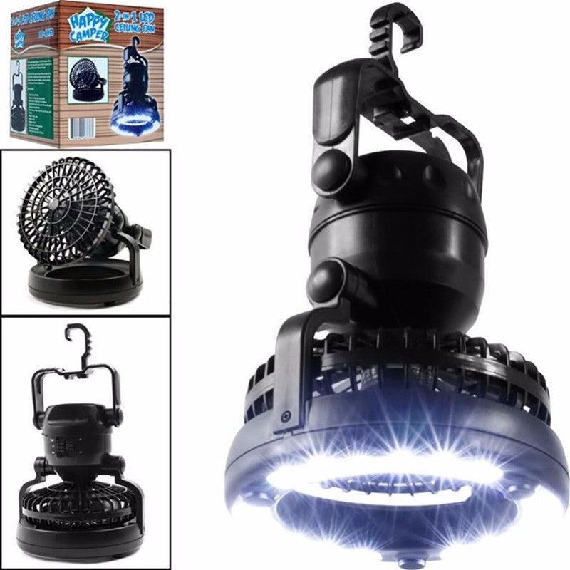 Camping Fan and LED Lantern 2-in-1 Tent Light - main view