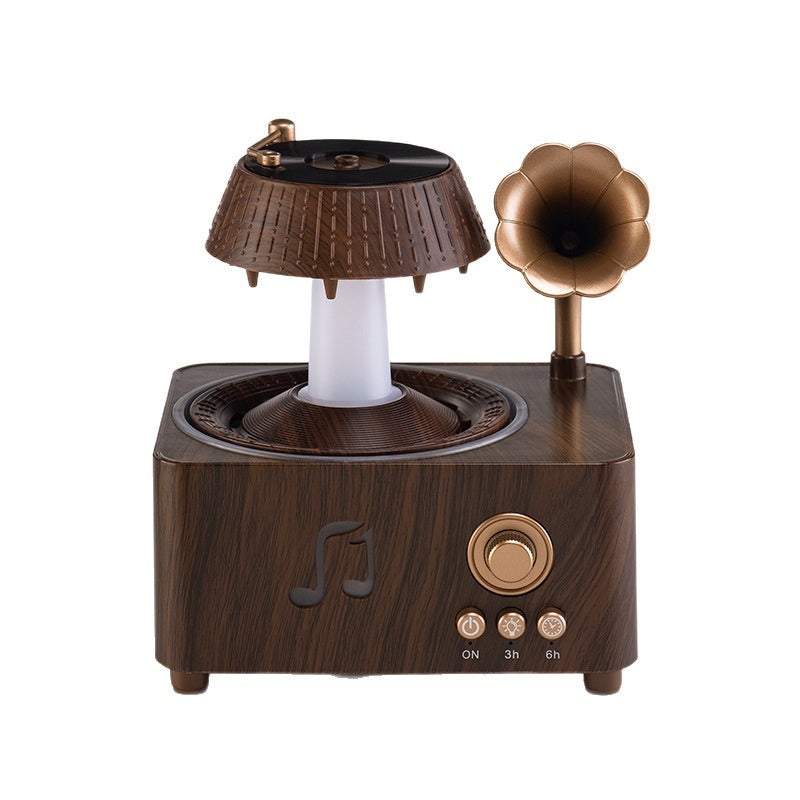 Retro gramophone aroma diffuser controls and remote