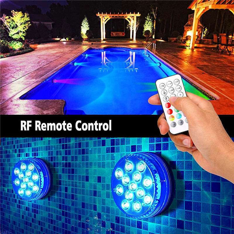 Color-Changing Underwater LED Light with Remote - main view