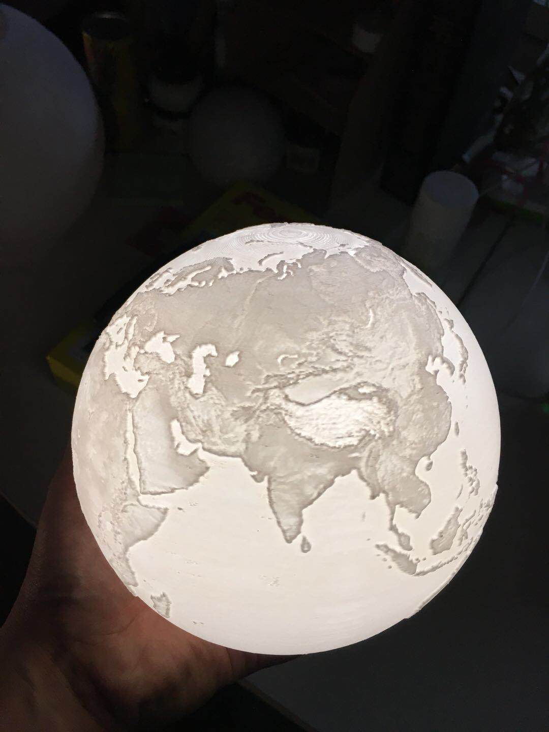3D Earth and Jupiter Touch Mood Lamp - touch control detail