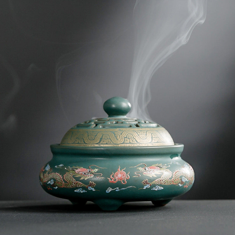 Ceramic Backflow Incense Burner - main view