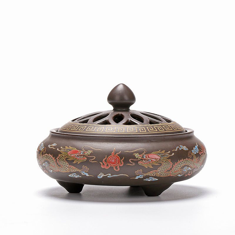 Ceramic Backflow Incense Burner - beside other decor