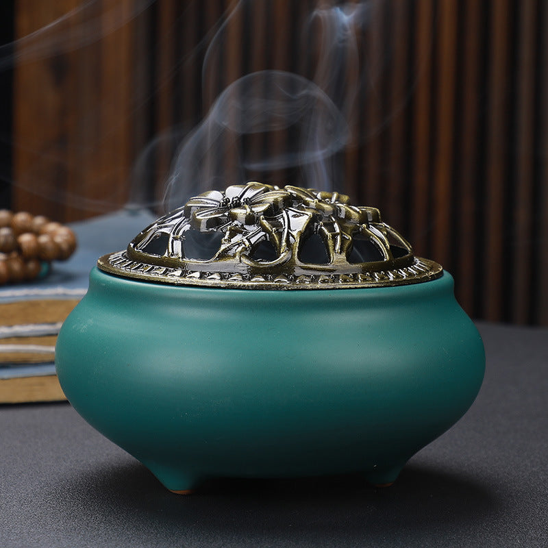 Buddha Ceramic Incense Burner - main view