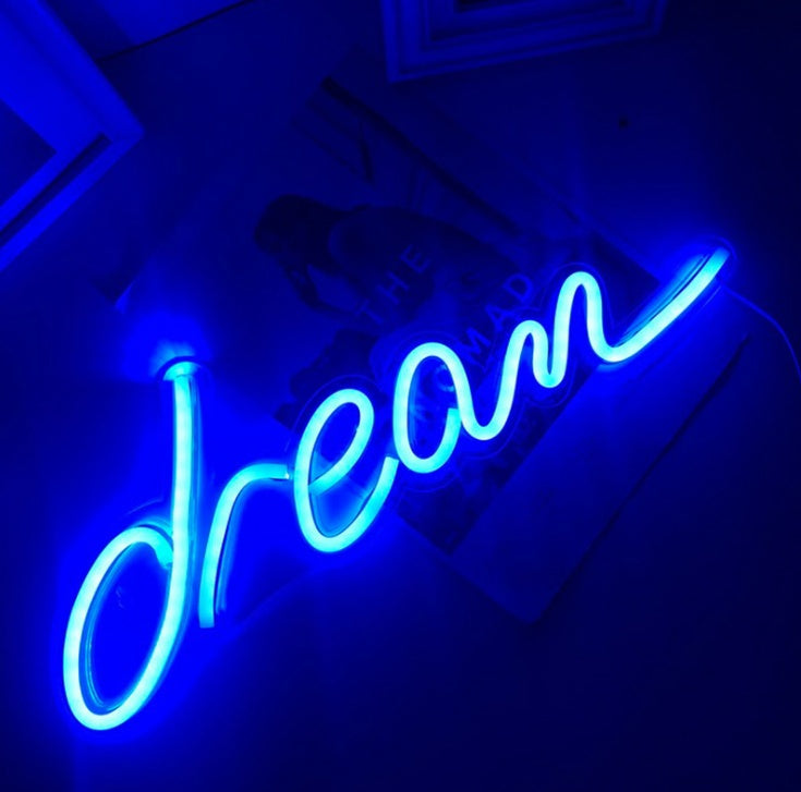 Acrylic LED Neon Letter Light Wall Decor - main view