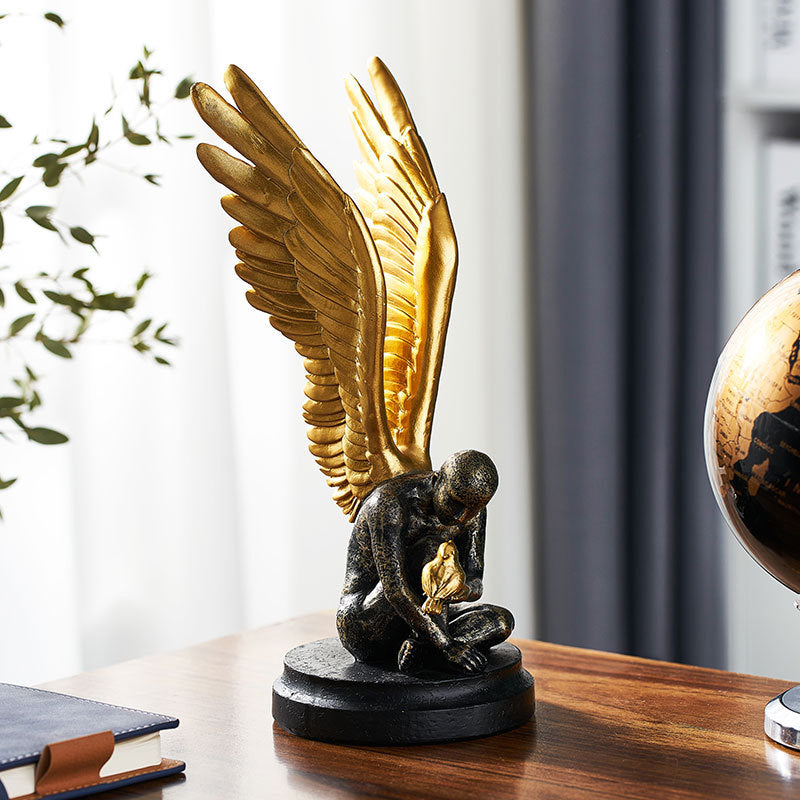 Light Luxury Resin Figurine - close-up of the surface detail