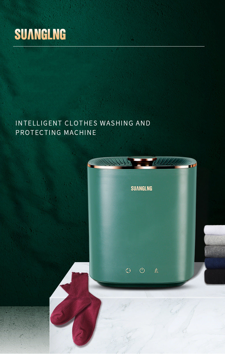 Mini Portable Washing Machine - in use washing clothes