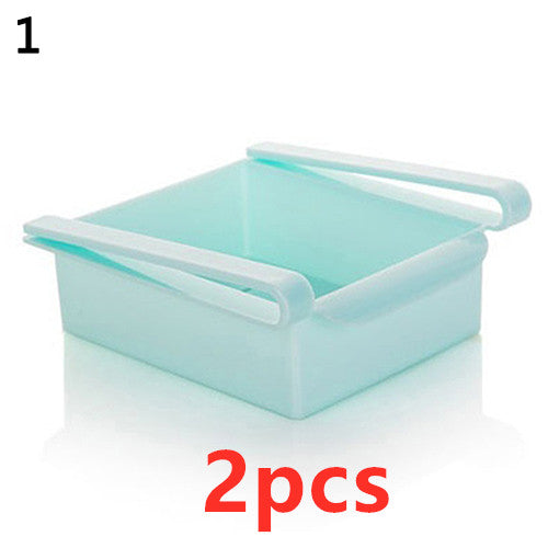 Stretchable Refrigerator Storage Baskets - adjustable width demo