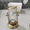 Wooden Hourglass Timer - top and base joinery detail