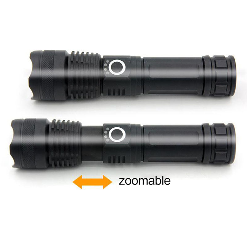 USB Rechargeable Zoom P50 Flashlight 5 Modes - fishing use