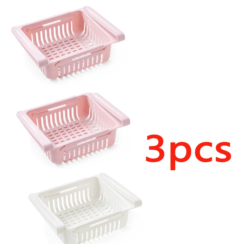 Stretchable Refrigerator Storage Baskets - organizing fridge produce
