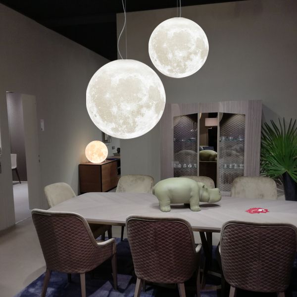 3D Moon Pendant Light 16-Color - main view