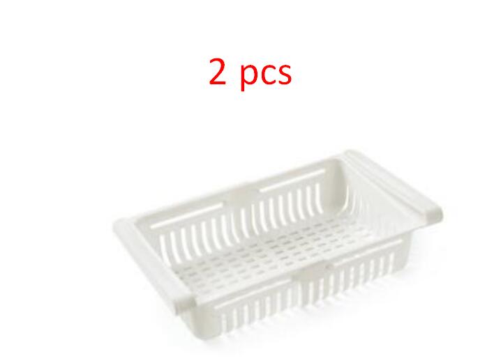 Stretchable Refrigerator Storage Baskets — Stackable Fridge Organizers – close-up detail