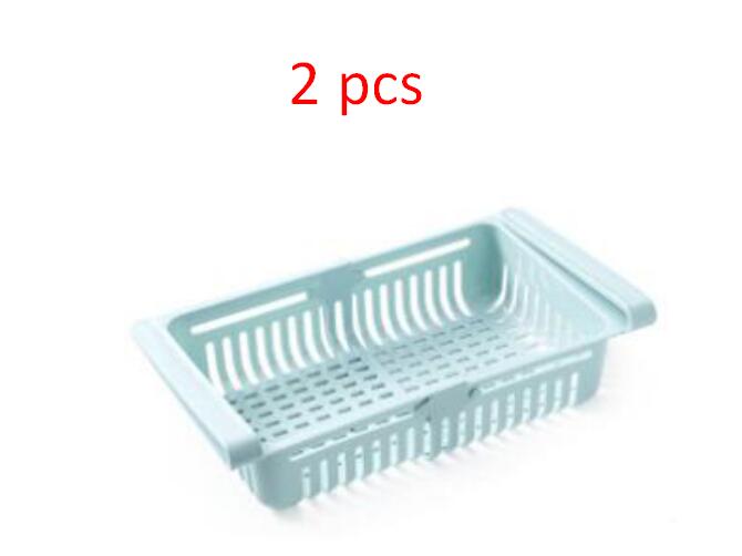 Stretchable Refrigerator Storage Baskets - neatly arranged fridge