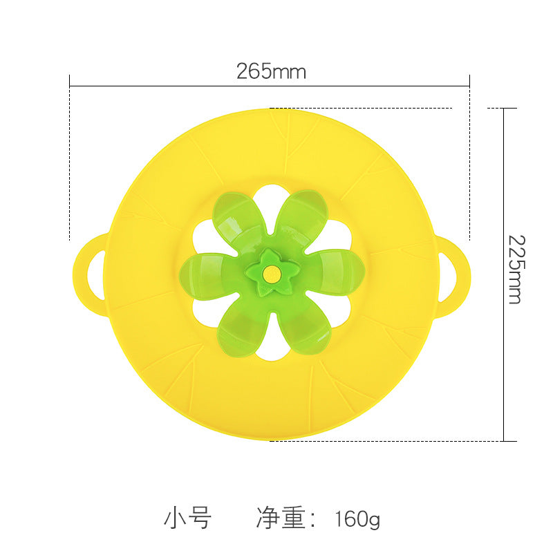 Silicone Spill-Proof Pot Cover - size reference