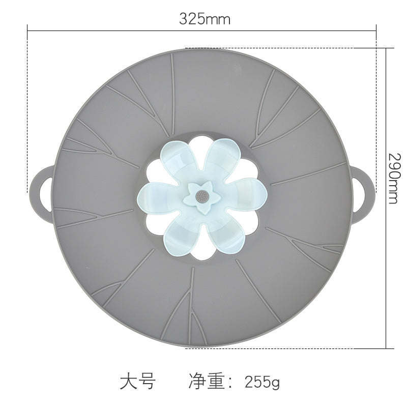 Silicone Spill-Proof Pot Cover - close-up of the silicone rim