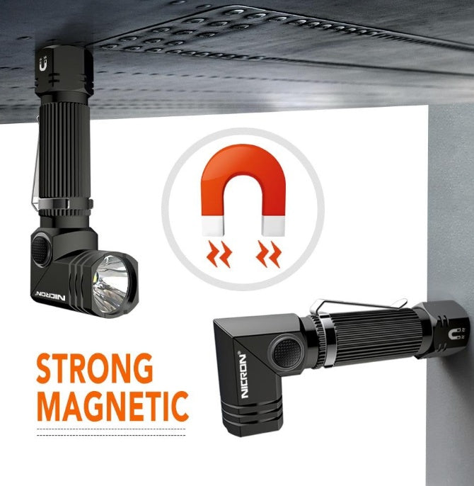 Hands-Free LED Flashlight with 360 Clip and Magnet - what's in the box