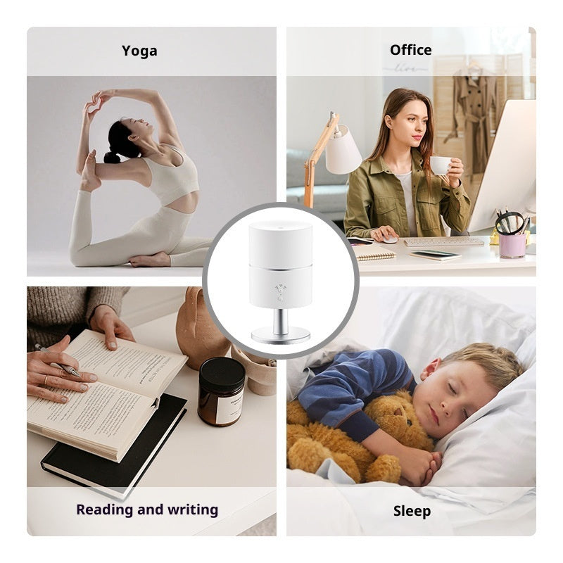 Desk lamp humidifier used for yoga, office work, reading and writing, and sleep