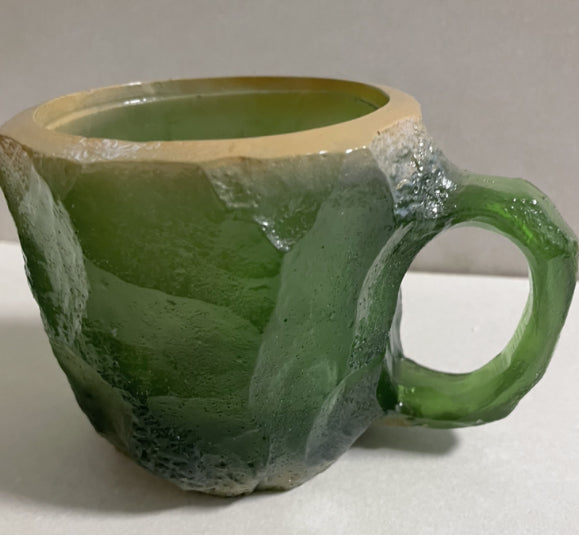 Crystal-Effect Resin Mug - mug photographed against a dark background