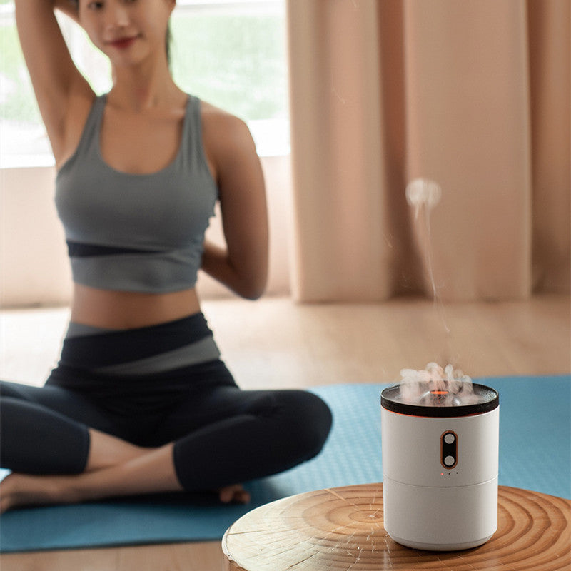 Volcanic Flame Jellyfish Aroma Diffuser - water tank view