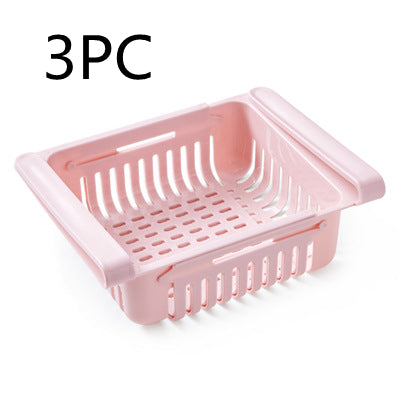 Stretchable Refrigerator Storage Baskets — Stackable Fridge Organizers – material detail
