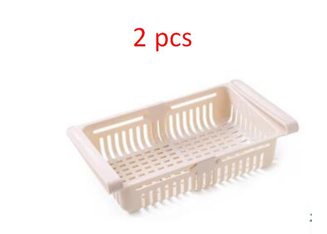 Stretchable Refrigerator Storage Baskets - contracted to compact size