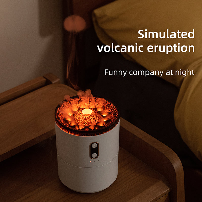 Volcanic Flame Jellyfish Aroma Diffuser - control buttons detail