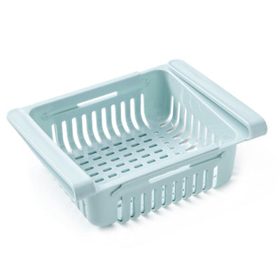 Stretchable Refrigerator Storage Baskets - in a bathroom
