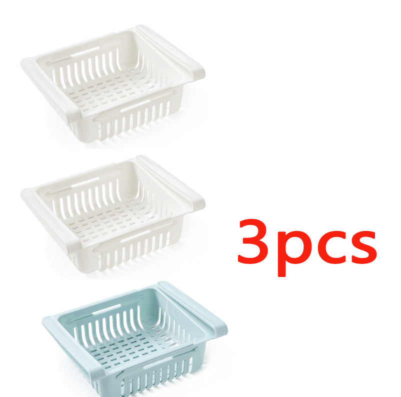 Stretchable Refrigerator Storage Baskets - space-saving design