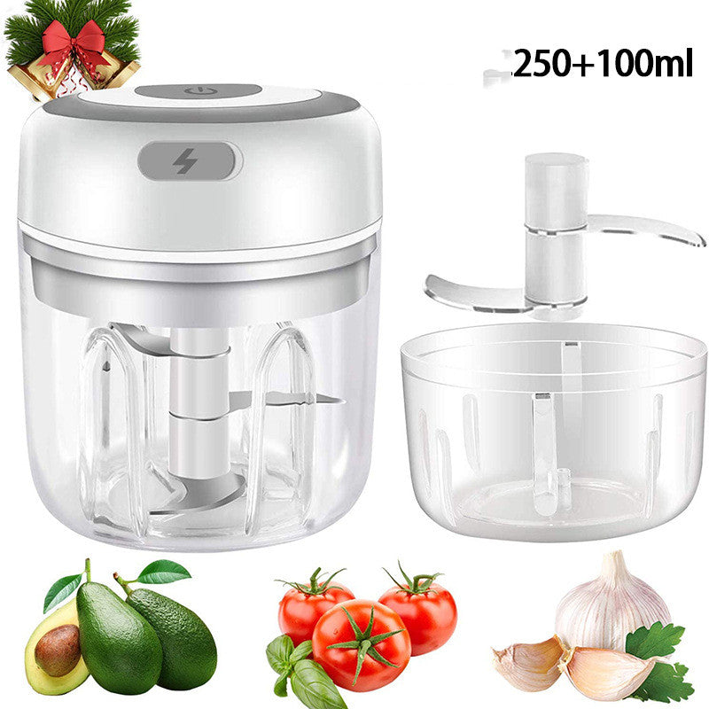 Mini Electric Food Chopper USB - close-up of the blades