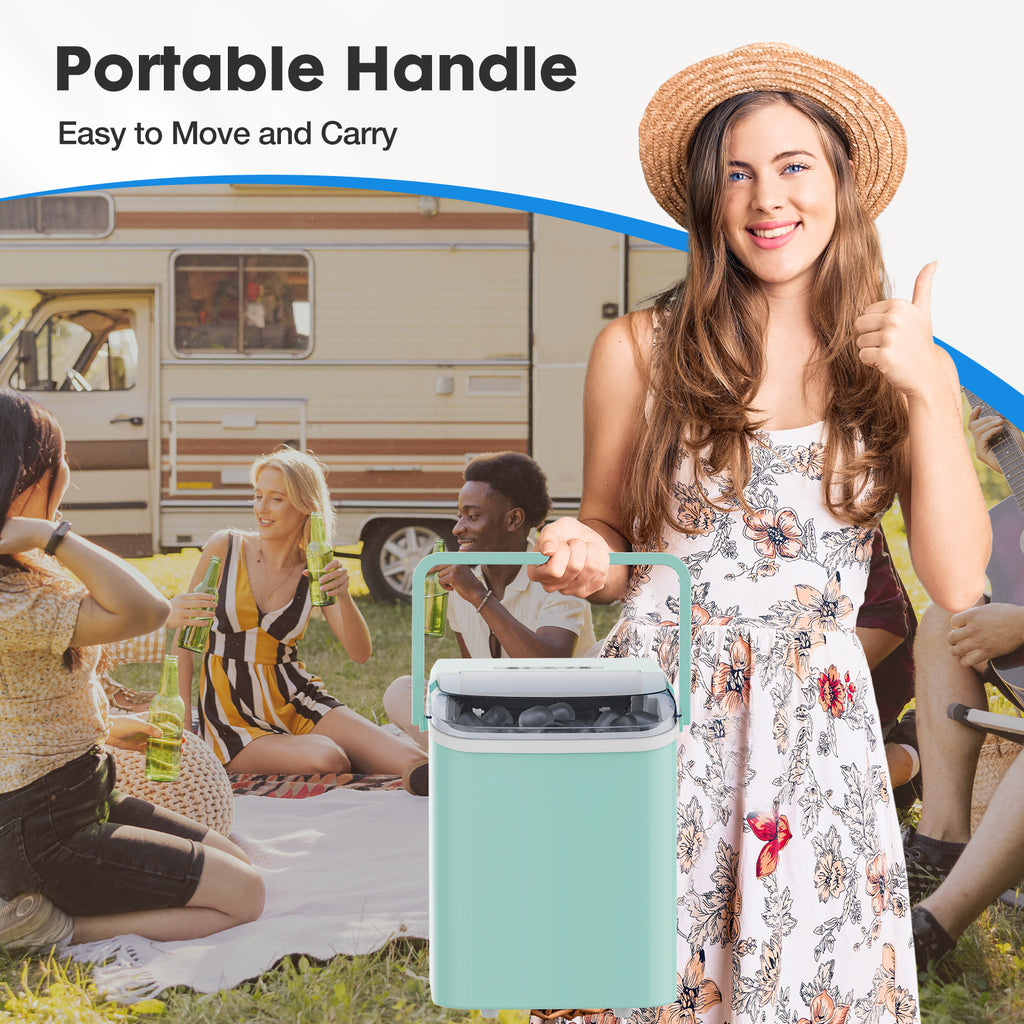 Portable Ice Maker - making ice cubes