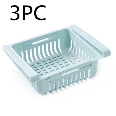 Stretchable Refrigerator Storage Baskets - handle and grip detail