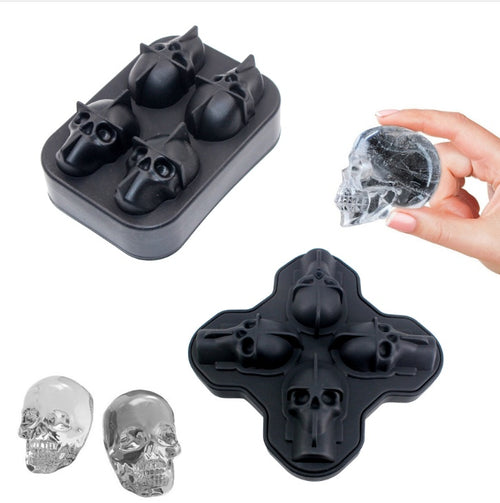 3D Skull Silicone Mould - skull cavity shown in close-up