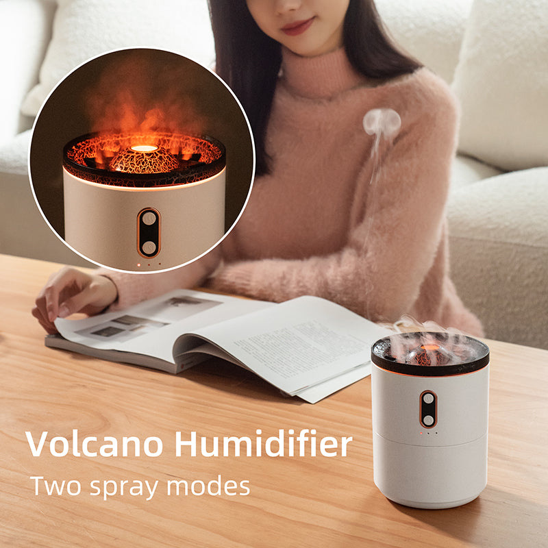 Volcanic Flame Jellyfish Aroma Diffuser - size reference in hand