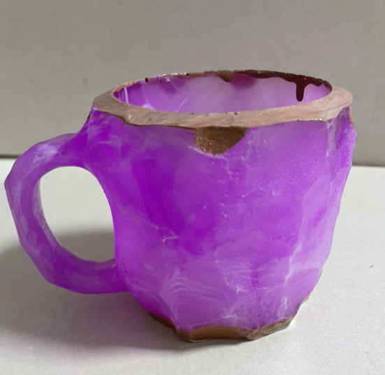 Crystal-Effect Resin Mug - mug on an office workspace