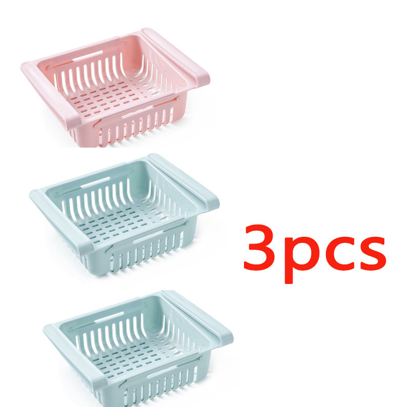 Stretchable Refrigerator Storage Baskets - package contents