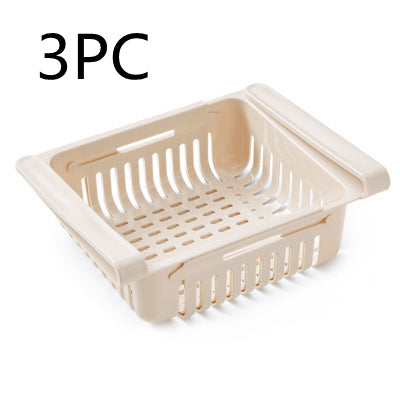 Stretchable Refrigerator Storage Baskets - organizing snacks