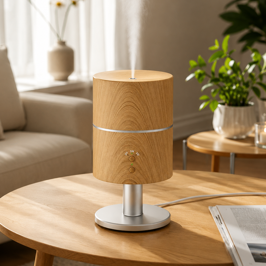 Caklo humidifier in Wood finish