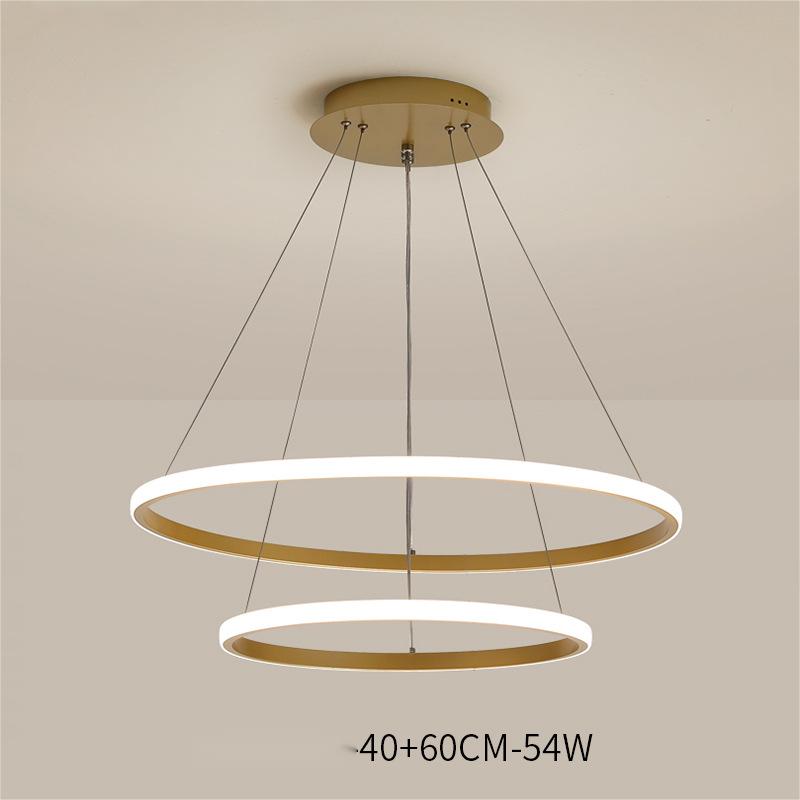 Smart LED Chandelier - lit and glowing warmly