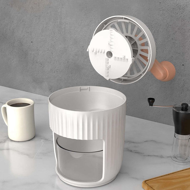 Hand-Cranked Ice Crusher - size reference in hand