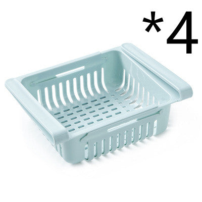 Stretchable Refrigerator Storage Baskets - holding eggs