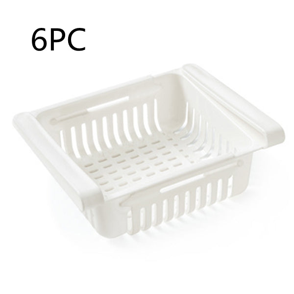 Stretchable Refrigerator Storage Baskets — Stackable Fridge Organizers – material detail