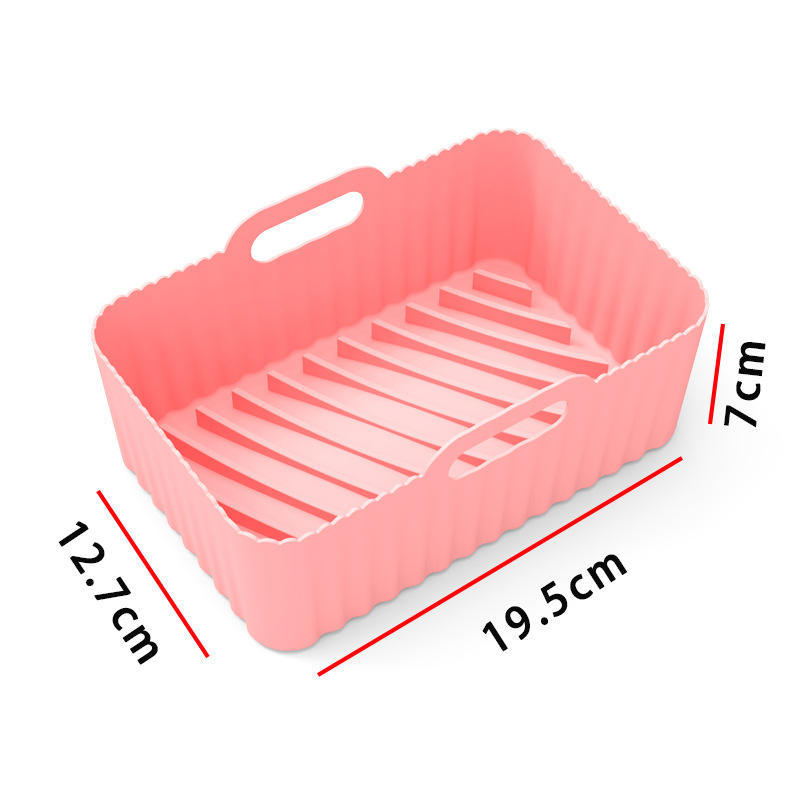 Air Fryer Silicone Liner - overhead view of the empty liner