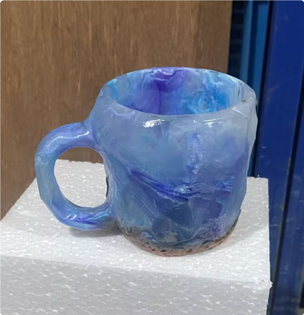 Crystal-Effect Resin Mug - base of the mug shown
