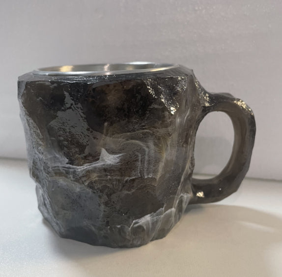 Crystal-Effect Resin Mug - mug in a home interior