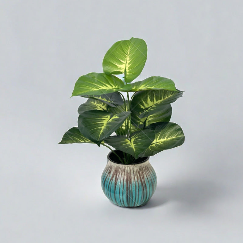 Realistic Artificial Plant Wall Panel - size reference held up