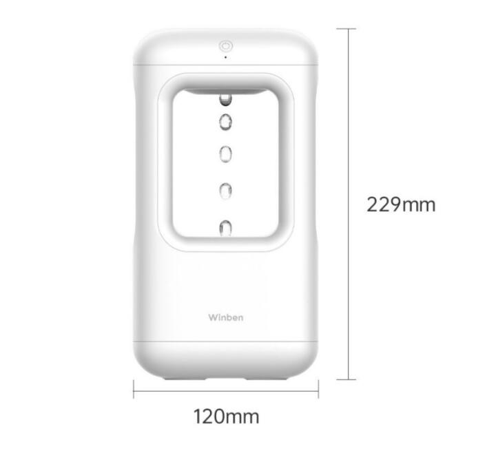 Anti-Gravity Water Drop Humidifier - size reference in hand